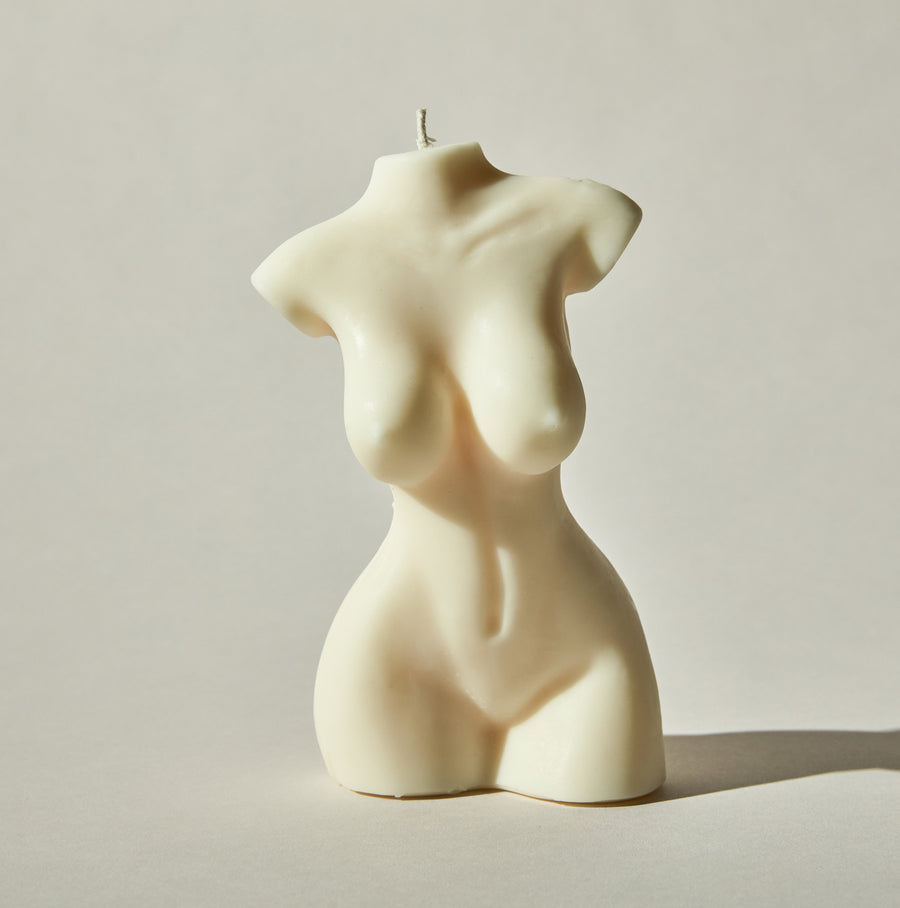 Female silhouette bodyform luxury body soy wax vegan cruelty free candles  
