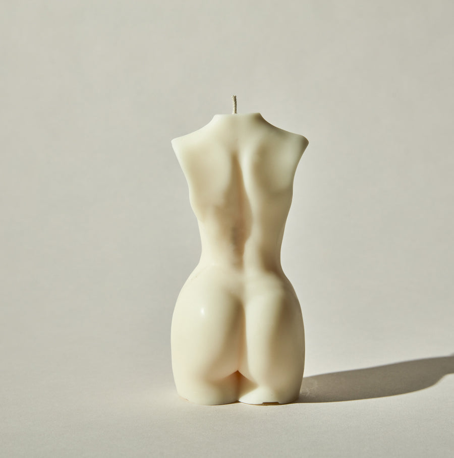 Female silhouette bodyform luxury body soy wax vegan cruelty free candles  